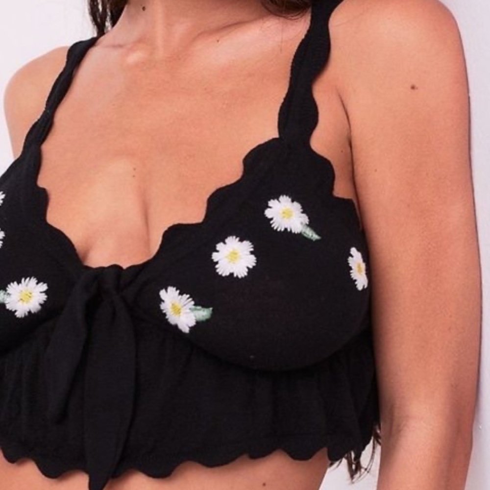 For Love and Lemons Daisy Crop XS